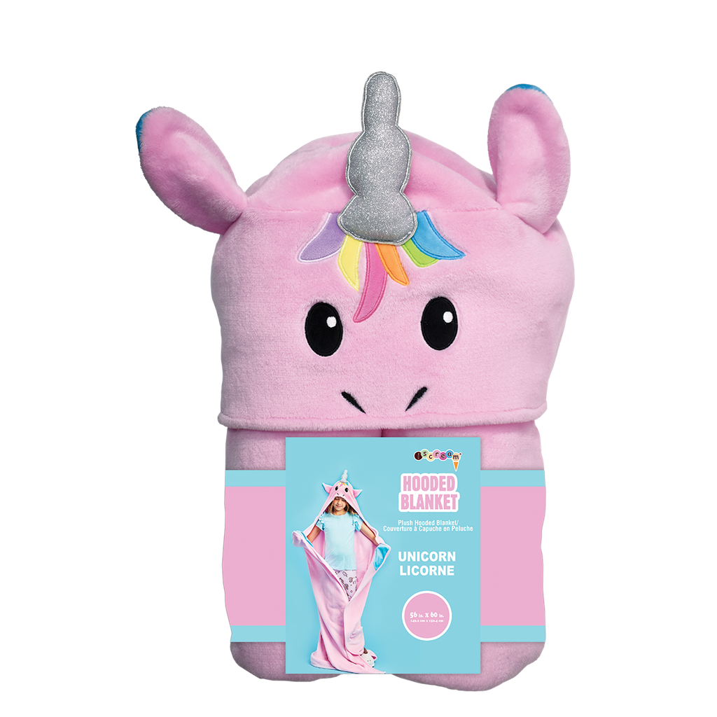Unicorn Hooded Blanket Iscream